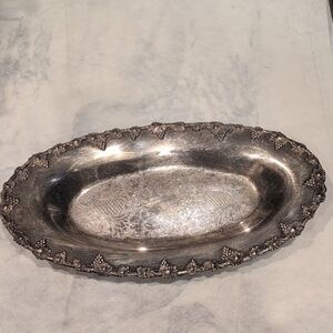 Elegant Silver Decorative Tray